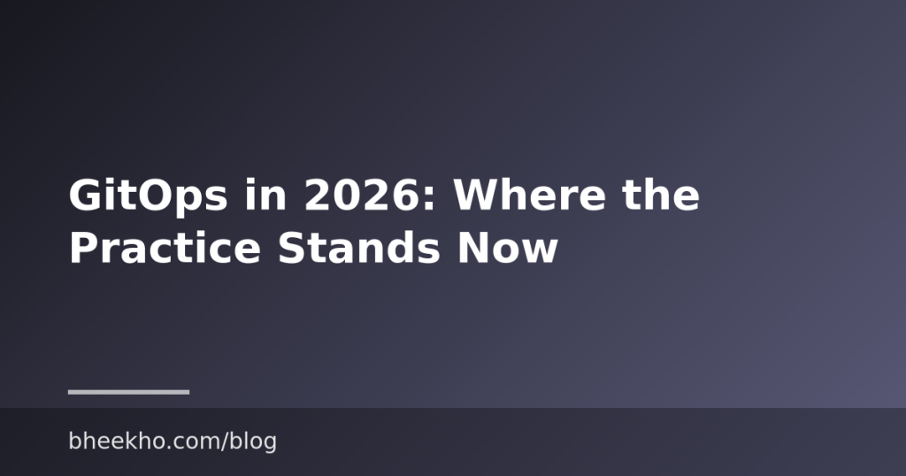 GitOps in 2026: Where the Practice Stands Now